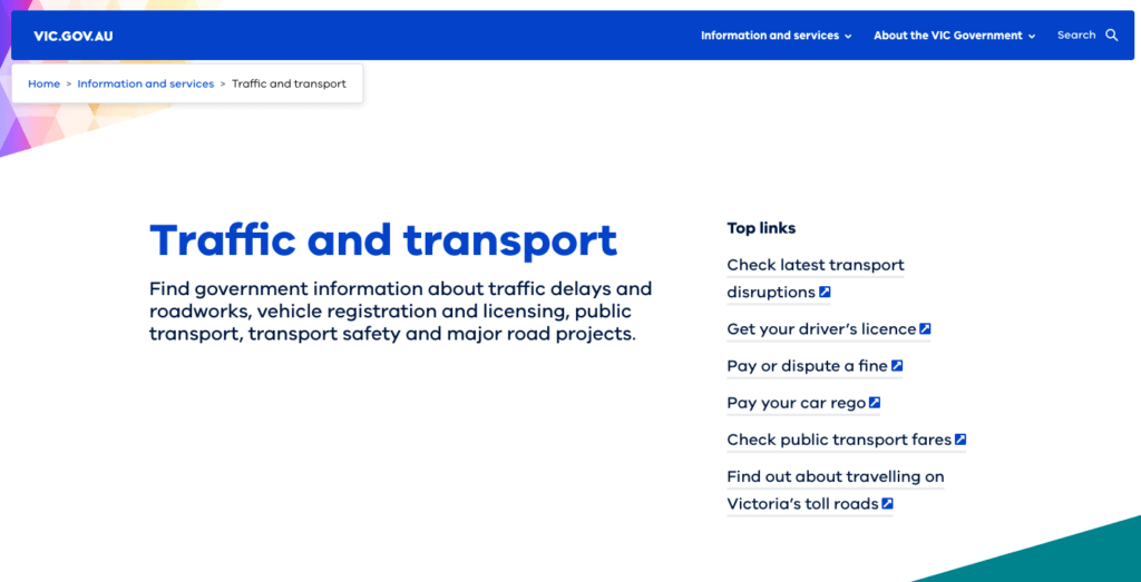 transportation-department-ヴィc-australia